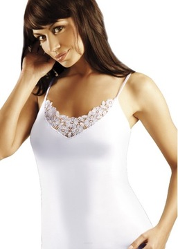 EMILI koszulka ramiączko bawełna KASIA biała