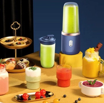 МИНИ ПОРТАТИВНЫЙ БЕСПРОВОДНОЙ БЛЕНДЕР НА 2 БУТЫЛКИ USB