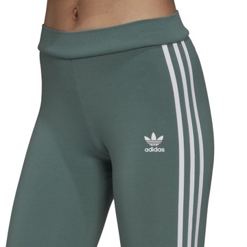 LEGGINSY DAMSKIE ADIDAS SPODNIE 3 PASKI BAWEŁNIANE