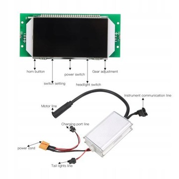 КОНТРОЛЛЕР ДЛЯ ВЕЛОСИПЕДА КУГОО 350W36V LED 8 ДЮЙМОВ