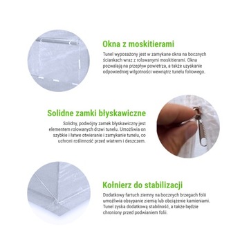 ФОЛЬГОВЫЙ ТУННЕЛЬ 2,5х4м (10м2) КАРКАС + БЕЛАЯ ФОЛЬГА