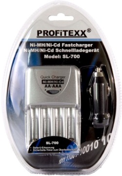 PROFiTEXX Быстрое зарядное устройство 230 В/12 В AA AAA