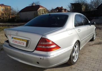 Mercedes Klasa S W220 Sedan 3.2 V6 (320) 224KM 2001 Mercedes-Benz Klasa S AUTOMAT Okazja 3.2 Benzyna 224KM, zdjęcie 12