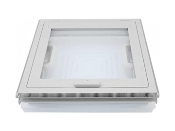 Мансардное окно MPK 40x40 серое RAL 7035 с москитной сеткой для прицепа или кемпера