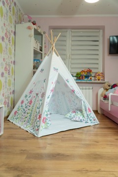 ПАЛАТКА для детей ТИПИ вигвам вигвам Цветы