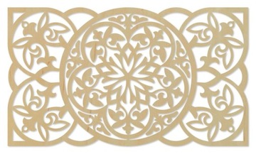 Panel dekoracyjny 3D 85x150 Ornament z drewna EKO