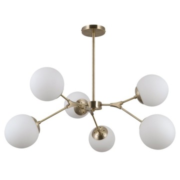 ITALUX ANNES LAMPA WISZĄCA BIAŁE KULE PATYNA