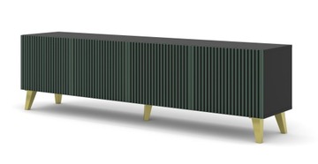 Ravenna F Шкаф под телевизор 200 см 4D черный зеленый FPCZ