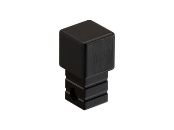Kostka do profili Q i P 10,5mm Czarna Black mat