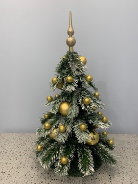 Choinka USTROJONA piękna Artystyc wykonanie+LAMPKI
