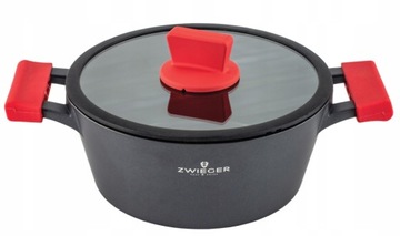 GARNEK ZWIEGER OBSIDIAN 24CM POKRYWA INDUKCJA