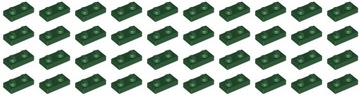 Lego 3023 Płytka 1x2 Dark Green 40szt. Nowe