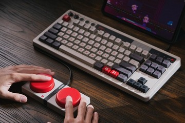 Ретро-клавиатура 8Bitdo Механическая клавиатура N Edition + две суперкнопки