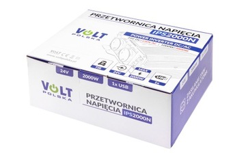 PRZETWORNICA 24 230V 1000 2000W USB IPS2000N