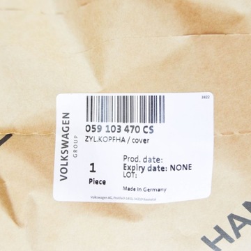 НОВАЯ КРЫШКА ГОЛОВКИ ЦИЛИНДРА ДВИГАТЕЛЯ AUDI A4 B9 059103470CS ОРИГИНАЛ