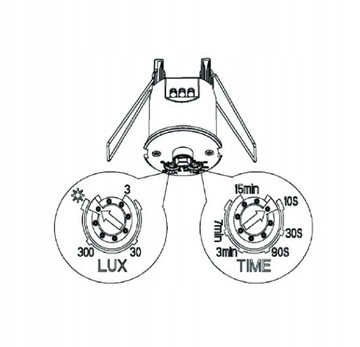 ВНУТРЕННИЙ ПОТОЛОЧНЫЙ PIR ДАТЧИК ДВИЖЕНИЯ 360°/6 м