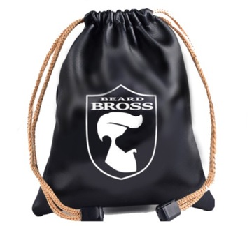 BEARD BROSS Щетка для бороды, щетина кабана, сумка, шаблон, расческа, дерево