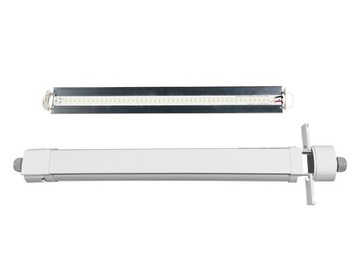 Wydajna lampa LED 60 cm IP65 4000K z regulacją mocy i wysoką trwałością