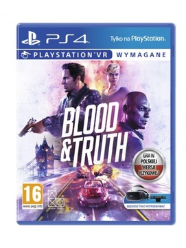 BLOOD & TRUTH PS VR SONY PLAYSTATION 4 PS4 PŁYTA NOWA GRA W FOLII
