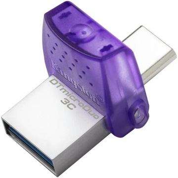 Флешка 128 ГБ Kingston Data Traveler Micro-Duo 3C G3 USB3.2 USB-C 200 МБ/с