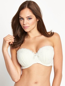 63T Pour Moi Devotion Strapless biustonosz usztywniany z fiszbinami 80F