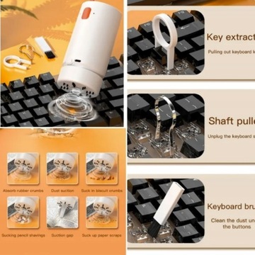 Odkurzacz mini 21w1 do klawiatury smartfona uniwersalny zestaw czyszczący