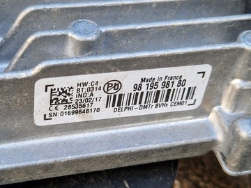 308 T9 MODUL START STOP SKŘÍŇKA ŘÍZENÍ 9819598180 9807709080-04