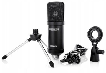 ПРОФЕССИОНАЛЬНЫЙ КОНДЕНСАТОРНЫЙ МИКРОФОН ДЛЯ КОМПЬЮТЕРА VK-USB-MIC1