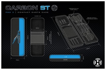 Pokrowiec na rzutki Harrows CARBON ST PRO 3 CASE