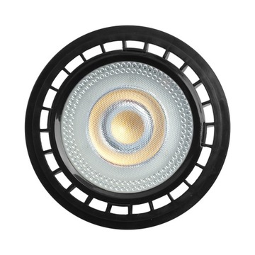 ЧЕРНАЯ СВЕТОДИОДНАЯ ЛАМПА 9ВТ GU10 ES111 AR111 ТЕПЛАЯ