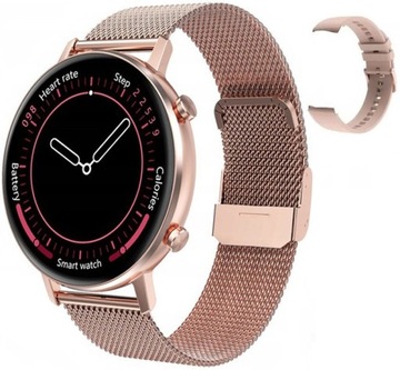 SMARTWATCH DAMSKI CIŚNIENIOMIERZ J.POLSKI 2 PASKI