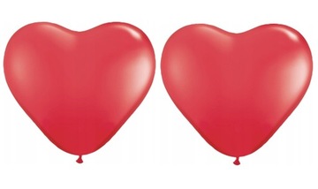 Balony Lateksowe Czerwone Serca Walentynki 36''~91cm Gigant Zestaw 2szt.
