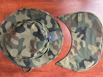 Шапка Helikon Boonie с шейным ободом RipStop PL Woodland wz.93 Moro L