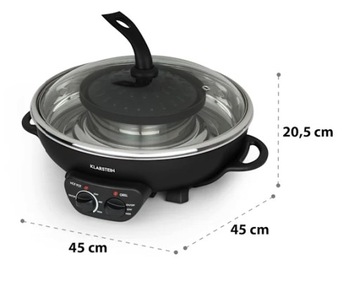 Электрический гриль Klarstein Szechuan 2в1