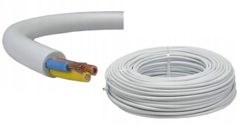 PRZEWÓD LINKA OWY 3x1,5 mm2 H05VV-F 500V PRZEDŁUŻACZ 1 m