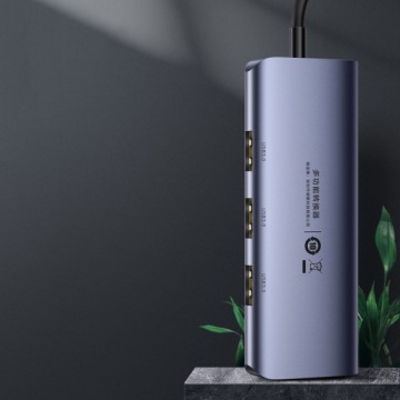 АДАПТЕР-ХАБ UGREEN USB-C НА 3 порта USB 3.0, ETHERNET RJ45, КАБЕЛЬ MICRO USB 15 СМ