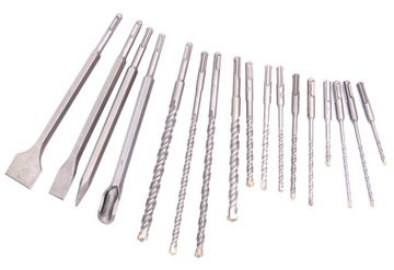 НАБОР СВЕРЛ И ДОЛОТО SDS+ СВЕРЛА ПО БЕТОНУ, 17 ЭЛЕМЕНТОВ