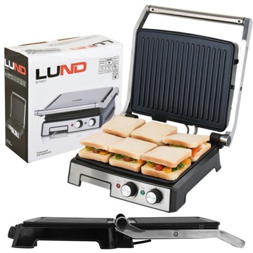 ЭЛЕКТРИЧЕСКИЙ ГРИЛЬ 2000ВТ РАСШИРЯЕМЫЙ ТОСТ + ТАЙМЕР