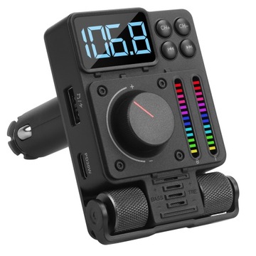 Transmiter samochodowy Bluetooth 5 FM Ładowarka USB C 30W August CR235