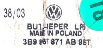 ROLETA KUFRU VW PASSAT B5 KOMBI 1996-2004R 3B9867871AB