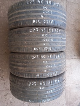 4x OPONY 225/45R18 95Y CONTINENTAL CONTISPORTCONTACT WARSZAWA