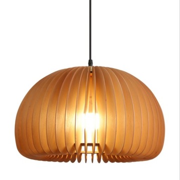 bedroom hotel Retro wood art pumpkin chandelier