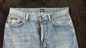 spodnie HUGO BOSS 32/34 super TEXAS cienki jeans