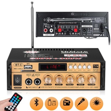 МИНИ-СТЕРЕО ЦИФРОВОЙ HI-FI УСИЛИТЕЛЬ BLUETOOTH ДЛЯ ДОМА ИЛИ АВТОМОБИЛЯ