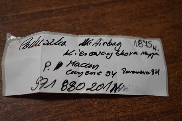 IDEALNI ULOŽENÍ AIRBAG ŘIDIČE KŮŽE OPRAVA PORSCHE 971 9Y MACAN 1