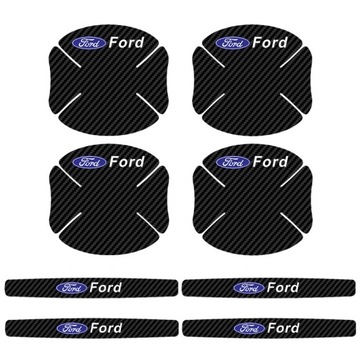 8Sztuk Naklejek na klamki samochodowe Ford