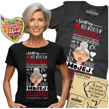 KOSZULKA DAMSKA BABCIA NAJLEPSZA NA ŚWIECIE TSHIRT PREZENT SUPER UPOMINEK