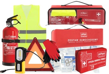 Zestaw samochodowy SAFETY RED EU - MEGA JAKOŚĆ