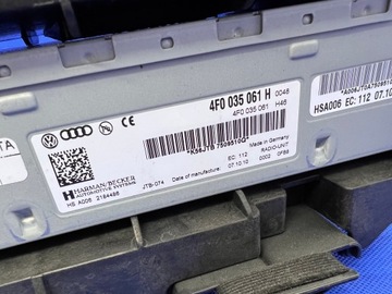 AUDI A4 B8 A5 8T A6 A7 C7 Q5 Q7 TUNER AUTORÁDIO 4F0035061H 43