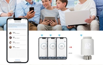 Умная термостатическая головка Avatto Zigbee 3.0 TUYA Радиатор